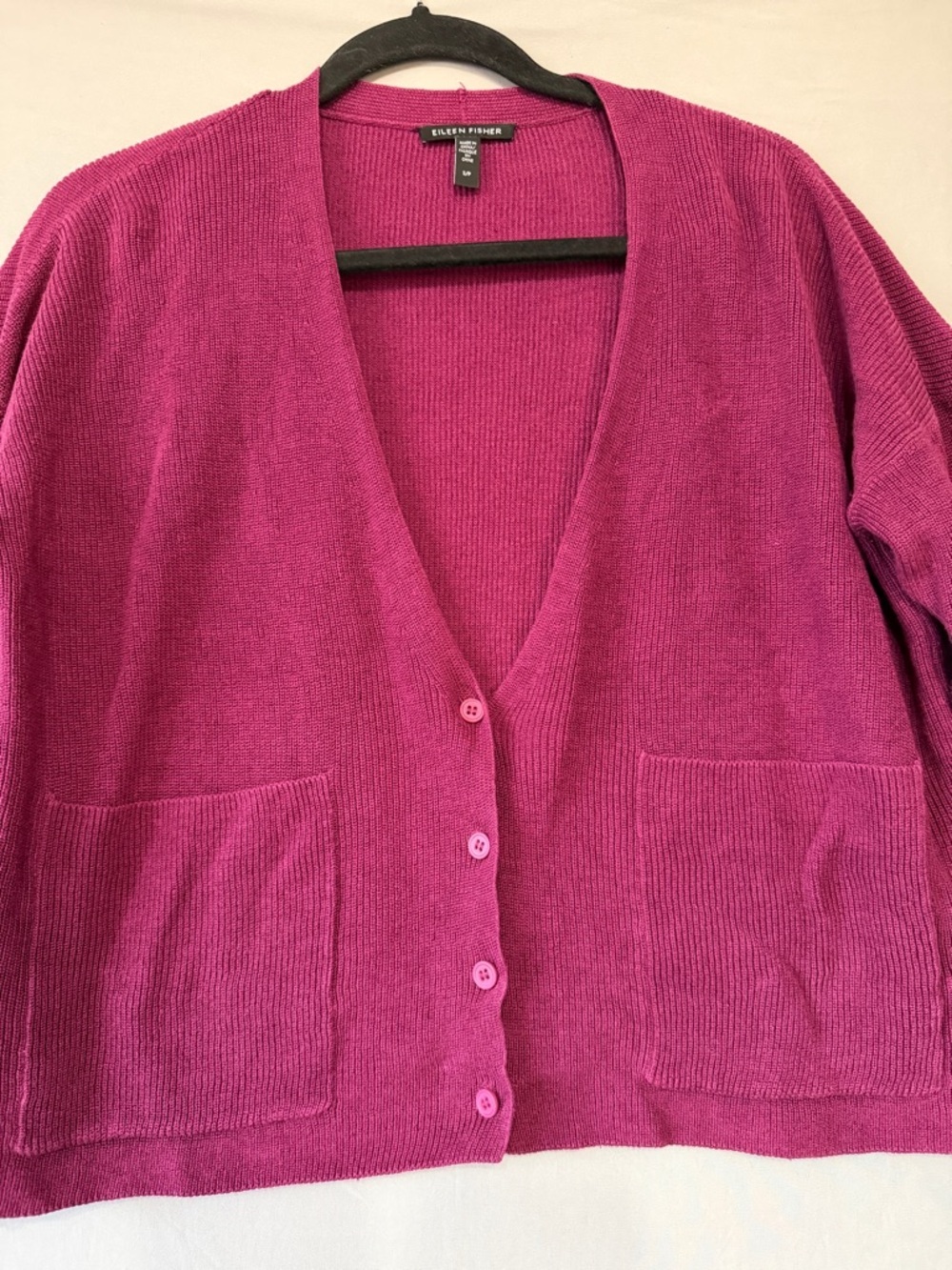 Eileen Fisher Womens Organic Linen Cotton V-Neck Cardigan S Quiet Luxury READ - Picture 5 of 8